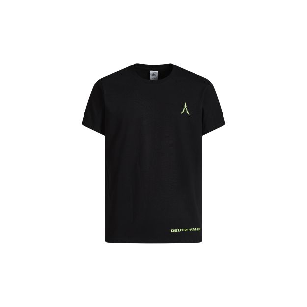 Bild von Schwarzes T-Shirt mit aufgesticktem Logo DEUTZ-FAHR