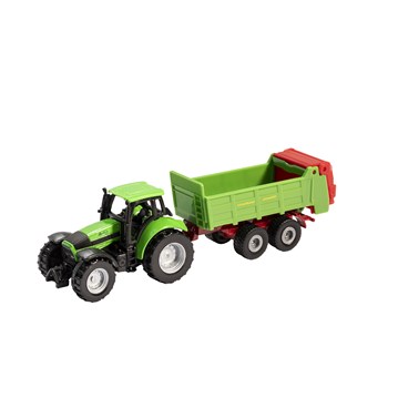 Zeige Details für Spielzeugtraktor DEUTZ-FAHR Agrotron mit Container Bild von Spielzeugtraktor DEUTZ-FAHR Agrotron mit Container