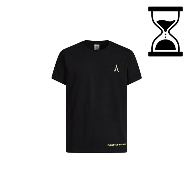 Bild von Schwarzes T-Shirt mit aufgesticktem Logo DEUTZ-FAHR