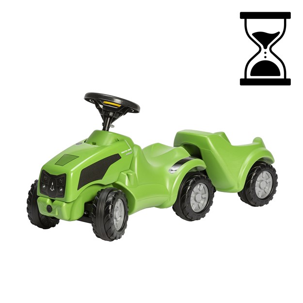 Bild von Kleiner Traktor zum Schieben DEUTZ-FAHR 3060 mit Anhänger