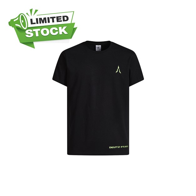 Bild von Schwarzes T-Shirt mit aufgesticktem Logo DEUTZ-FAHR